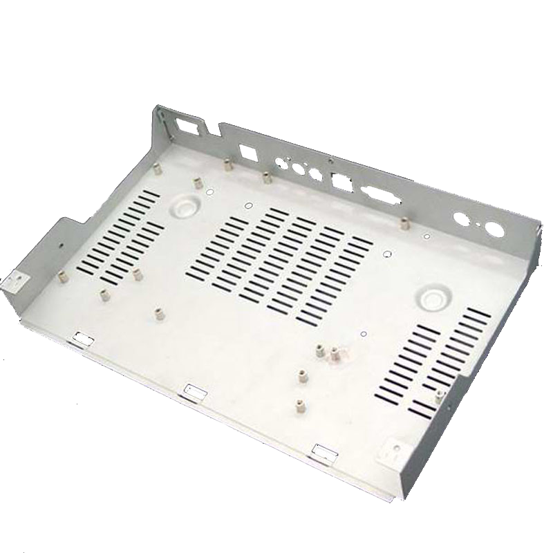 Laser cut sheet metal chassis with ventilation perforations